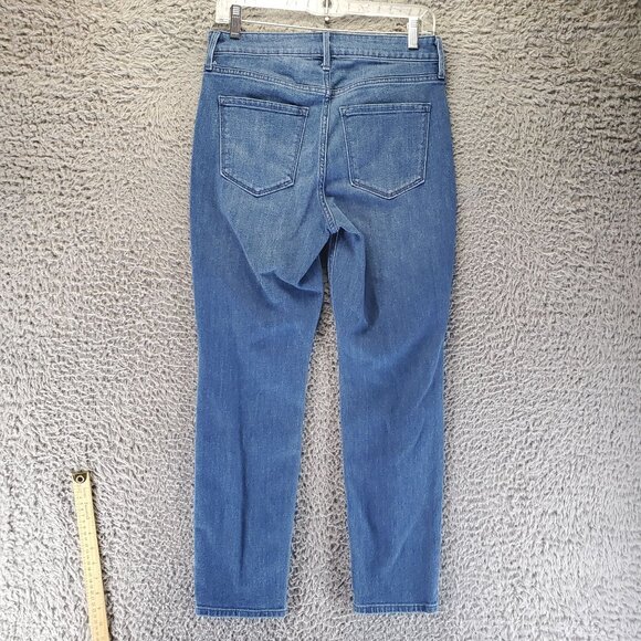 Old Navy Jeans Women’s 6 Short Blue Wow Straight High-Rise Stretch Denim - Picture 10 of 11